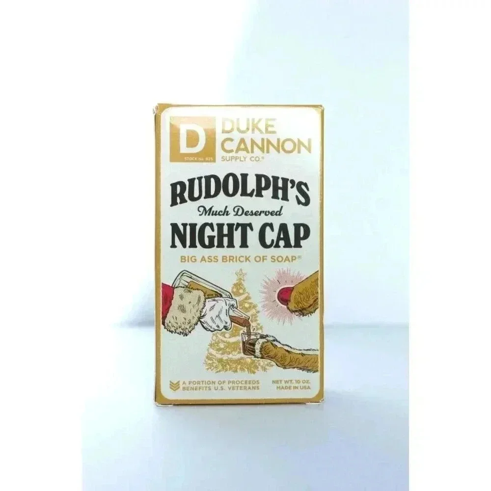 Duke Cannon Supply Co.‎ Rudolph's Much Deserved Night Cap BAR SOAP 10 OZ NEW